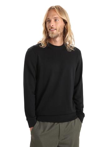 Sweat À Capuche Icebreaker Merino Shifter Long Sleeve Sweatshirt Homme Noir | FR 1278SGLO